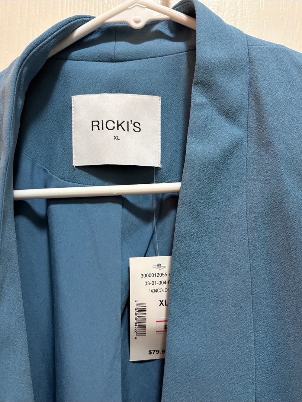 Ricki's Sky Blue Open-Front Blazer - Picture 4 of 5